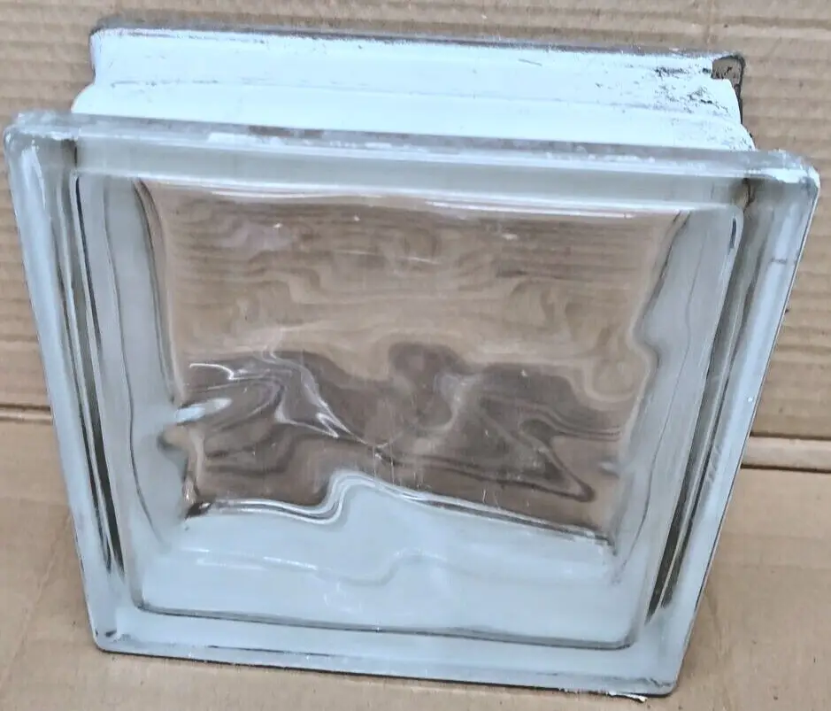 5x Used Wavy Glass Brick/Block Architectural Privacy Wall Square, 190x 190x 80mm - image 5 | Free standard UK delivery included | Discount Quality Products