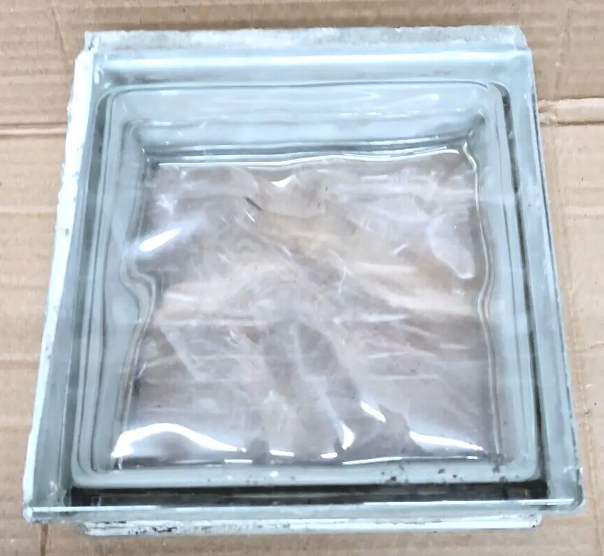5x Used Wavy Glass Brick/Block Architectural Privacy Wall Square, 190x 190x 80mm - image 8 | Free standard UK delivery included | Discount Quality Products