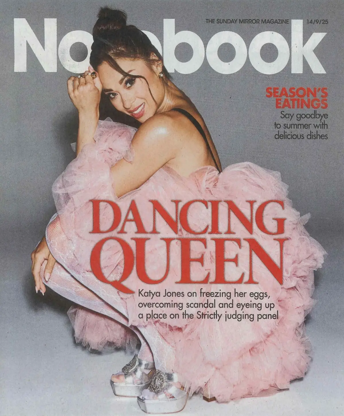 Sunday Mirror Notebook Magazine: Katya Jones, Nouvelle Vague, Fashion, 14.9.25