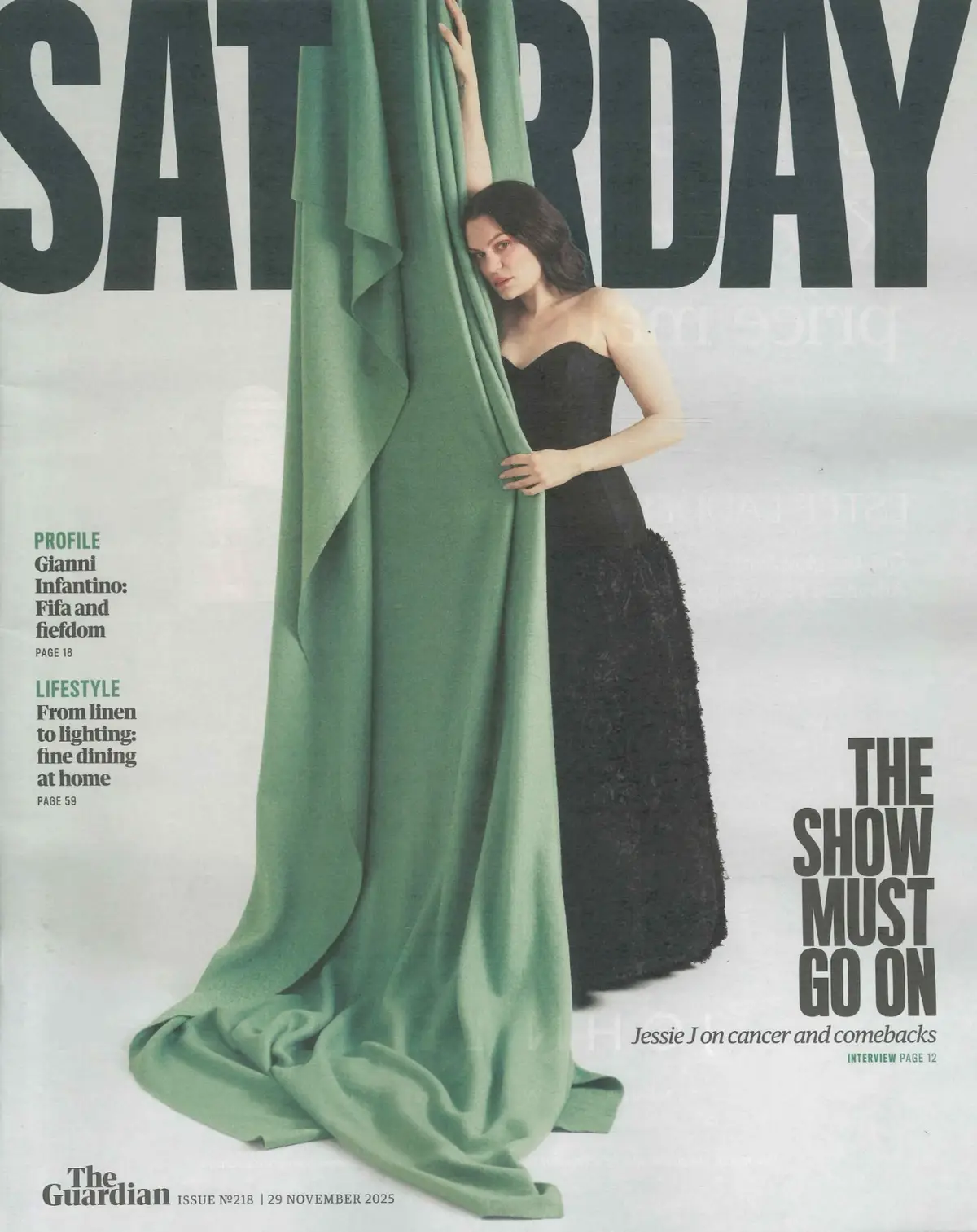 Guardian Saturday Magazine: Jessie J, Cariad Lloyd, Rachel Parris, 29.11.25