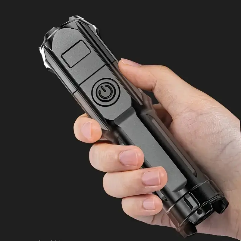 LED Flashlight Zoomable Torch USB Rechargeable, Outdoor Camping, Hiking & Indoor - image 8 | Free standard UK delivery included | Discount Quality Products