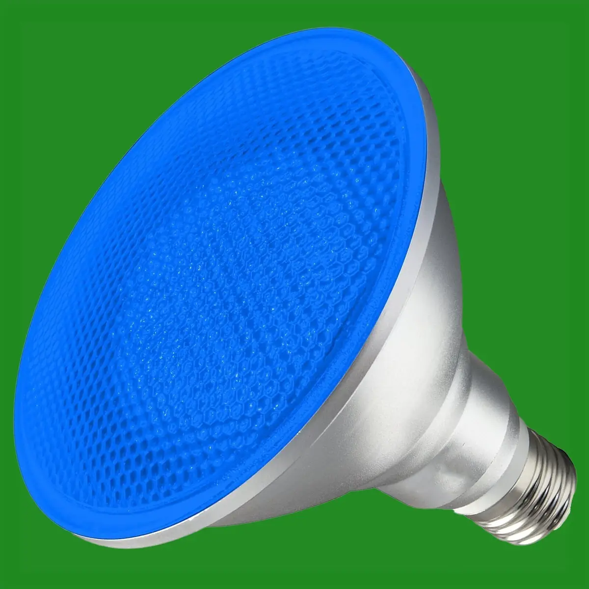 4x 7.5W =60W PAR38 Blue Coloured LED IP54 Flood Reflector ES E27 Light Bulb Lamp