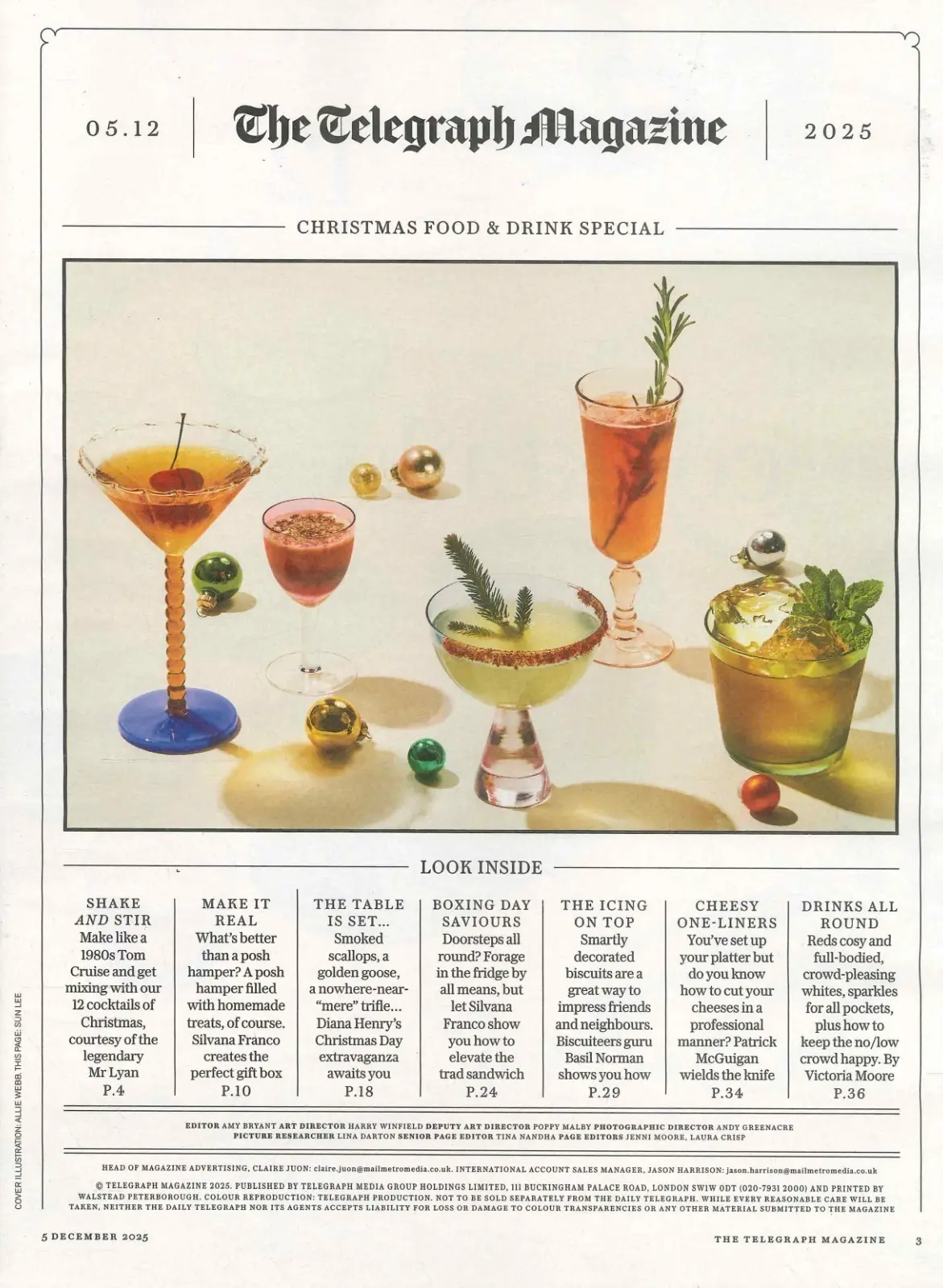 Telegraph Magazine: Festive Food Issue, Christmas Xmas Cooking Recipes, 5.12.25 - image 3 | Free standard UK delivery included | Discount Quality Products
