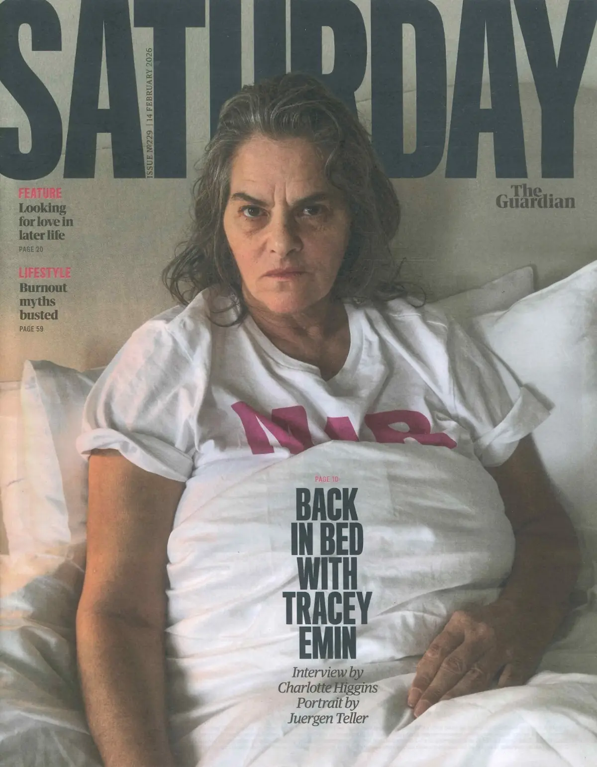 Guardian Saturday Magazine: Tracey Emin, David Jonsson, Matthew Kelly, 14.2.26