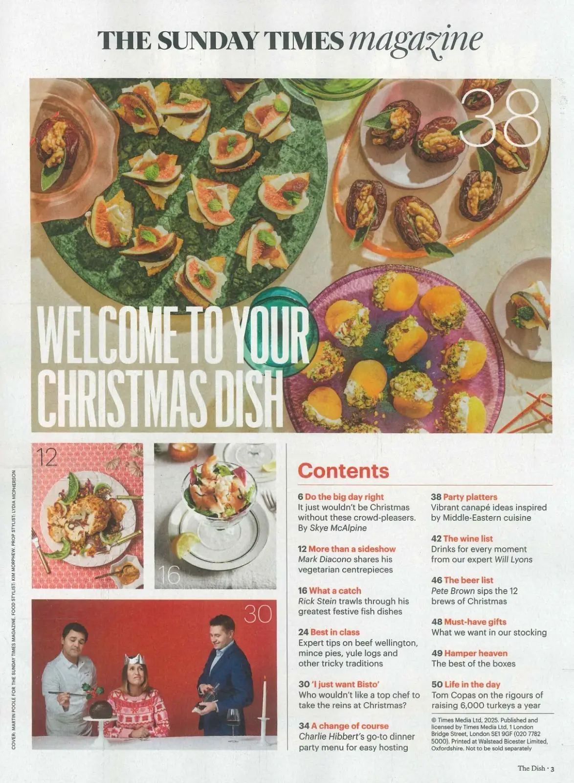 Sunday Times Magazine: The Dish, Christmas Xmas Food Recipes, Gifts, 7.12.25 - image 3 | Free standard UK delivery included | Discount Quality Products