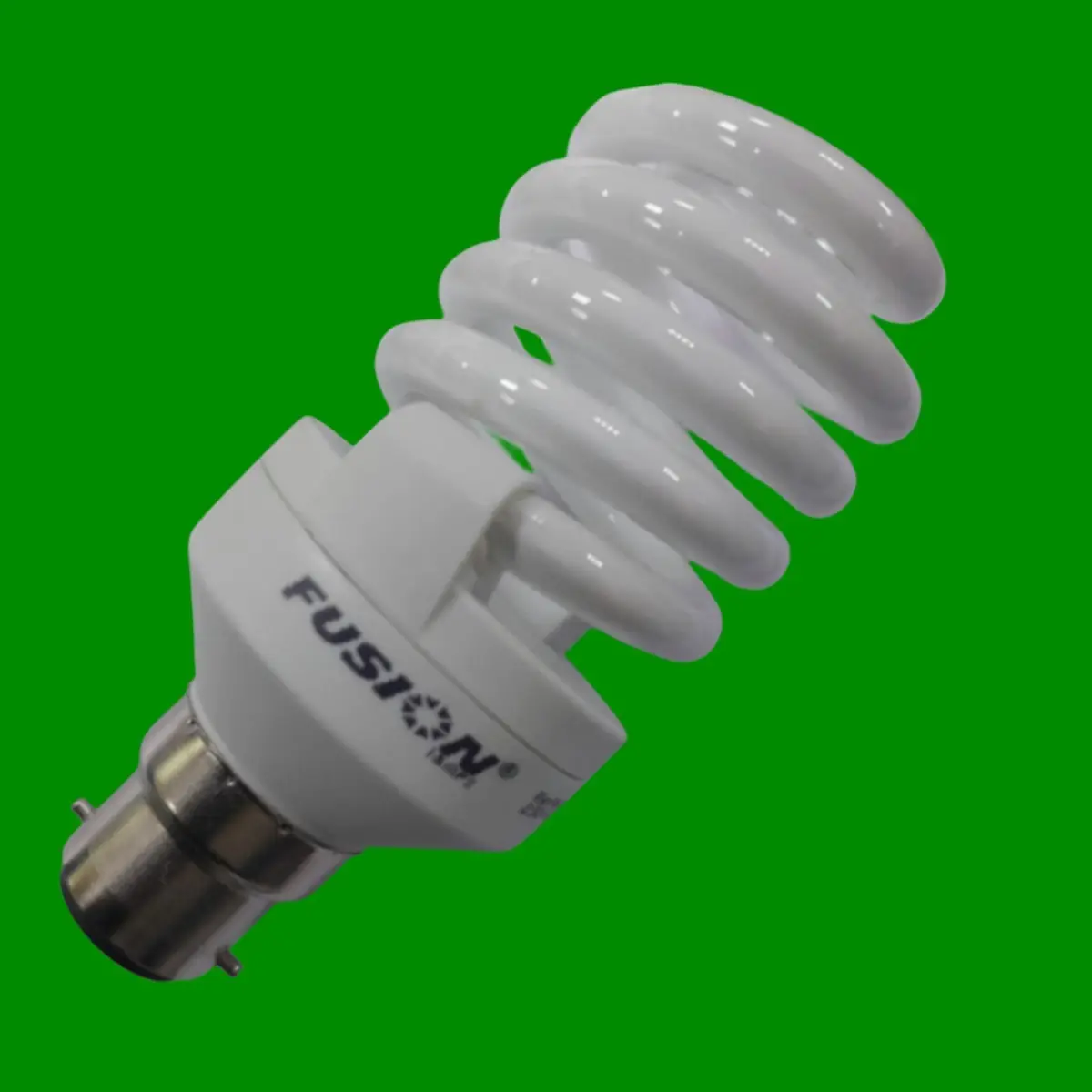 1x 20W (=100W) Fusion CFL Low Energy Spiral BC B22 Light Bulb 4000K Cool White - image 3 | Free standard UK delivery included | Discount Quality Products