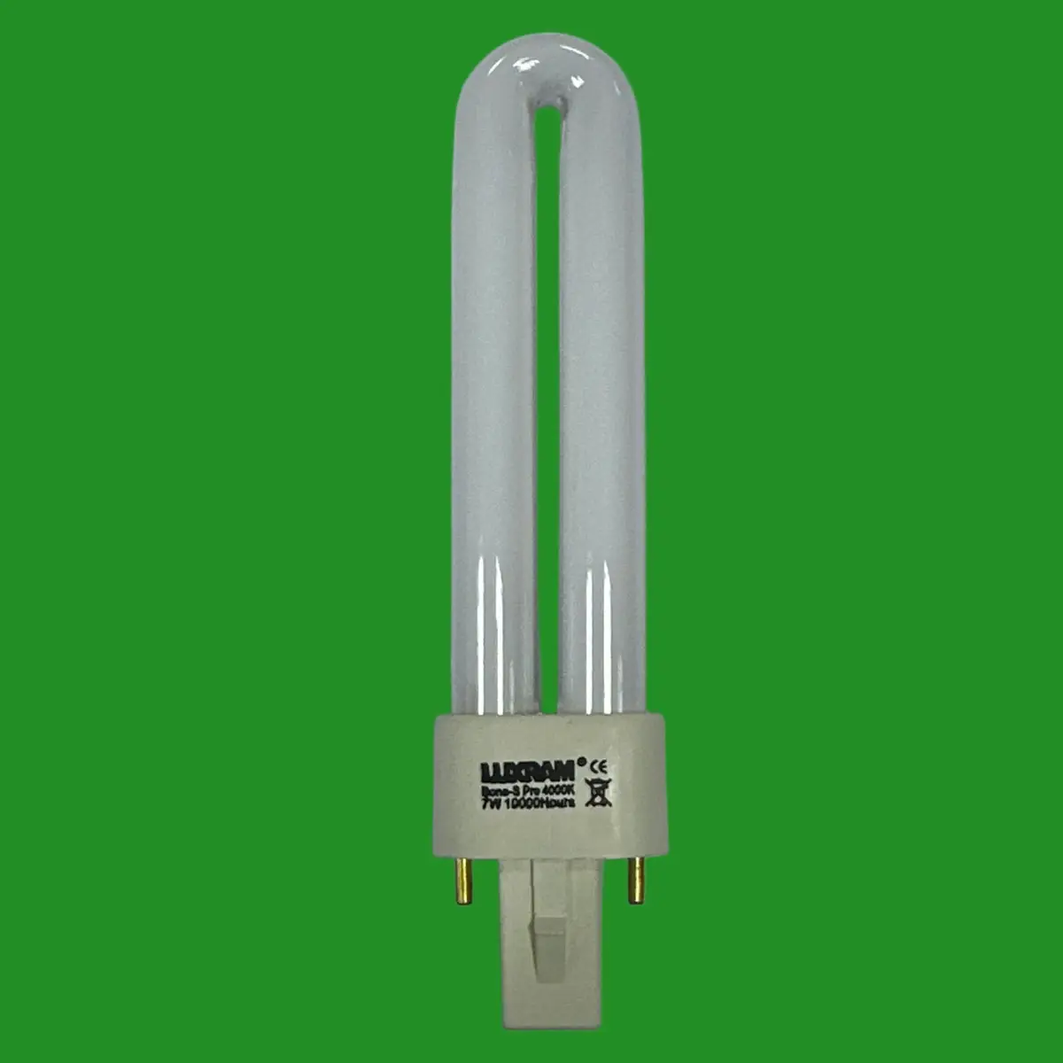 2x 7W Luxram G23 2 pin Low Energy CFL PL-S PLS Light Bulb 4000K Cool White Lamp - image 3 | Free standard UK delivery included | Discount Quality Products