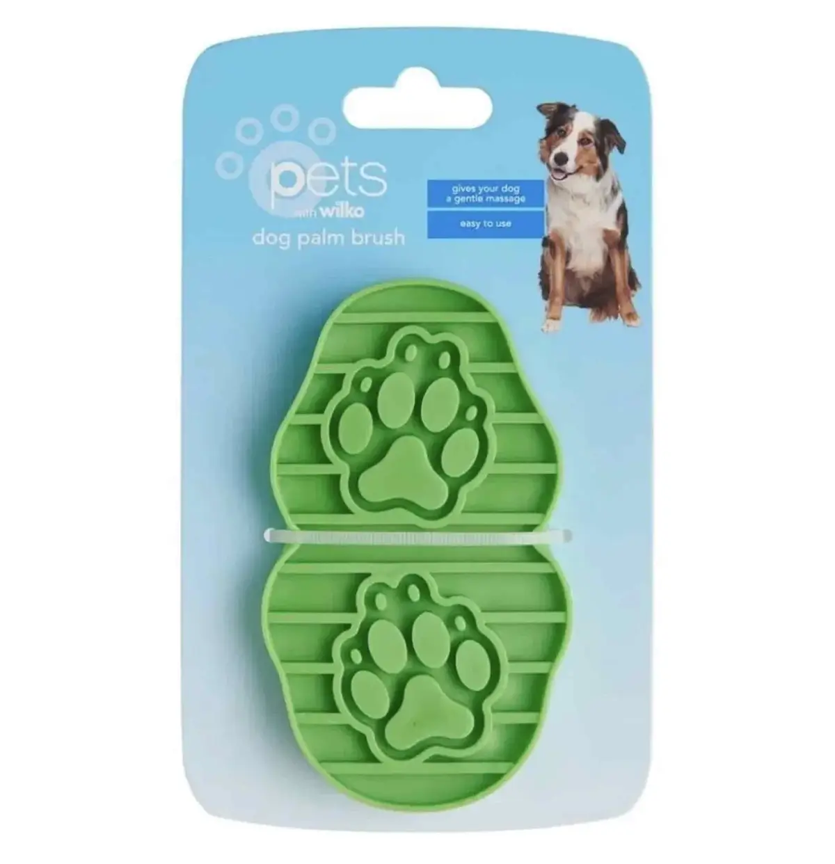 Wilko Green Silicone Pet Dog Puppy Palm Grooming Bathing Brush, Comb, Massage - image 3 | Free standard UK delivery included | Discount Quality Products