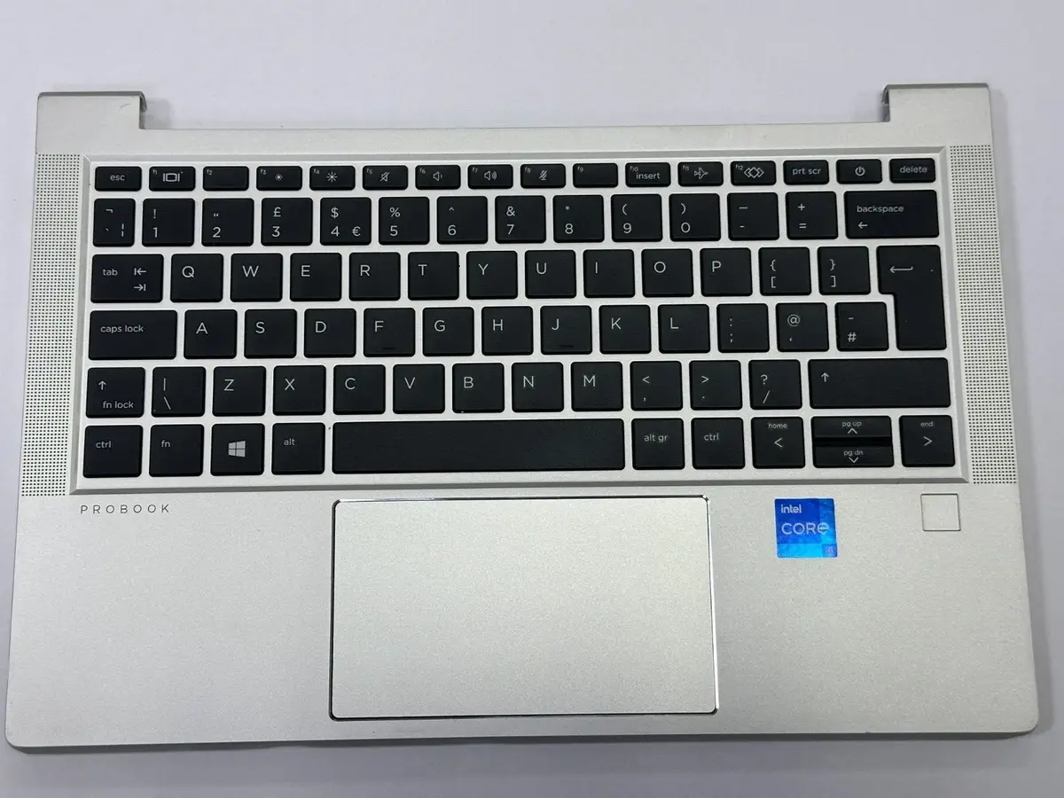 HP ProBook 430 G8 Palmrest, UK Keyboard, Trackpad Fingerprint ID Reader Speakers