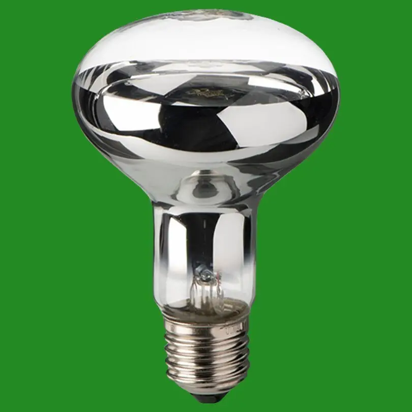 8x 60W R63 Clear Dimmable Reflector Incandescent Spot Light Bulbs E27 Heat Lamp