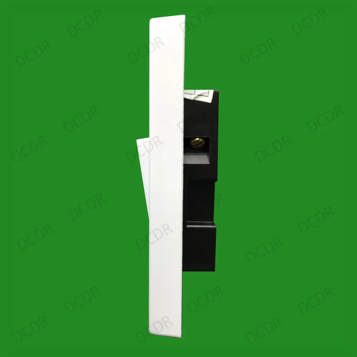 White 1 Gang 2 Way 10A  Architrave Light Rocker Wall Switch BS60669-1 Compliant - image 3 | Free standard UK delivery included | Discount Quality Products