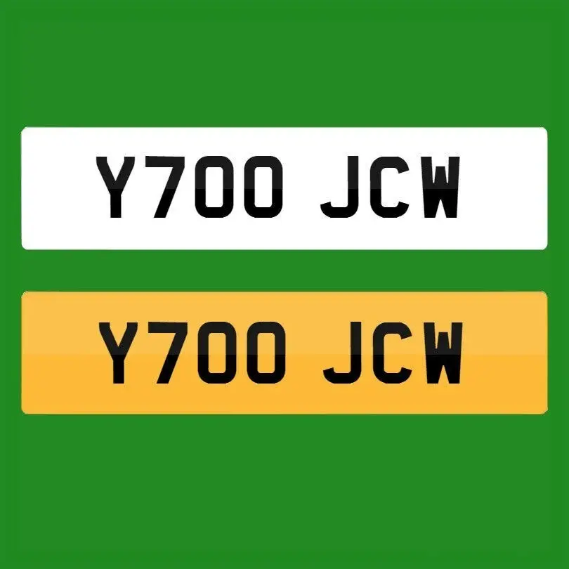 Y700 JCW Private Car Registration Number Personalise Cherished Reg Vehicle Plate - Miscellaneous | Free standard UK delivery included | Discount Quality Products