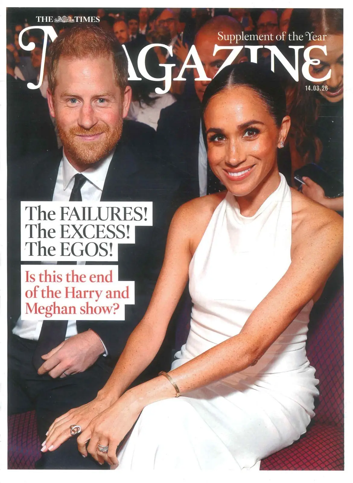Times Magazine: Prince Harry, Meghan Markle, Marcus Wareing, Mollie King 14.3.26 - Free standard UK delivery included | Discount Quality Products