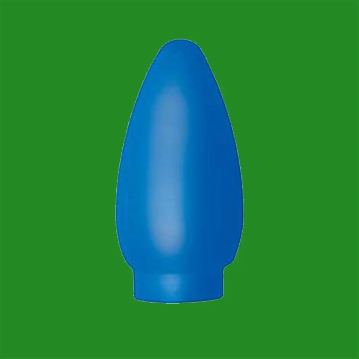 4x Blue Candle Glass Decorative Cover Fitting for G9 Halogen Light Bulb Adaptor