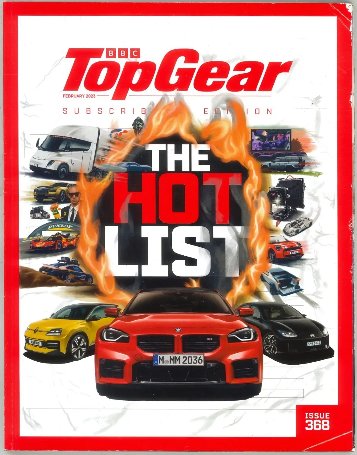 BBC Top Gear Magazine #368 (Subscribers Ed.) Hot List, BMW i7, Pagani, Feb 2023