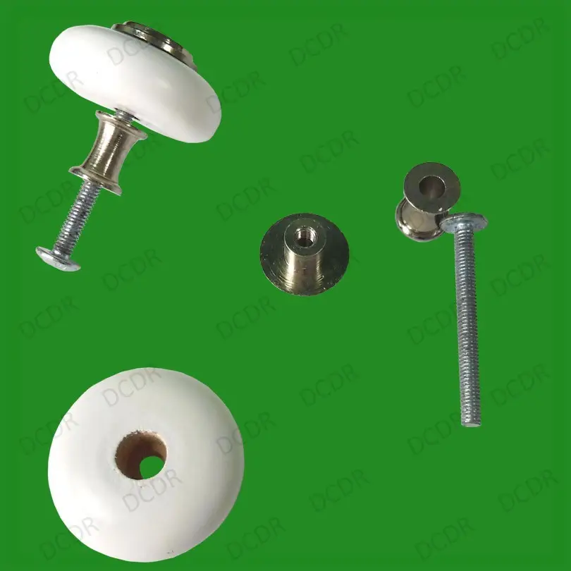 12x Paintable Wooden White & Silver 35mm Knobs Cabinet Wardrobe Drawer Cupboard - image 2 | Free standard UK delivery included | Discount Quality Products