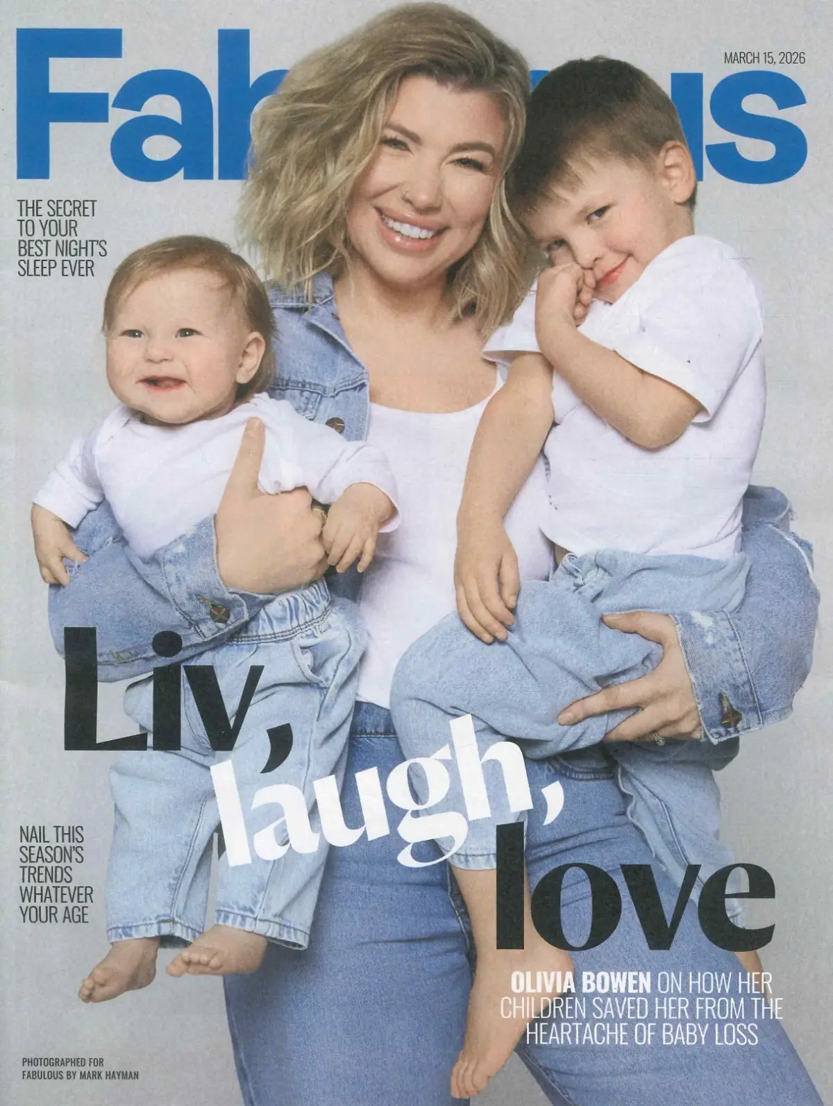 Fabulous Magazine: Olivia Bowen, Prue Leith, Amanza Smith, Fashion, 15.3.26