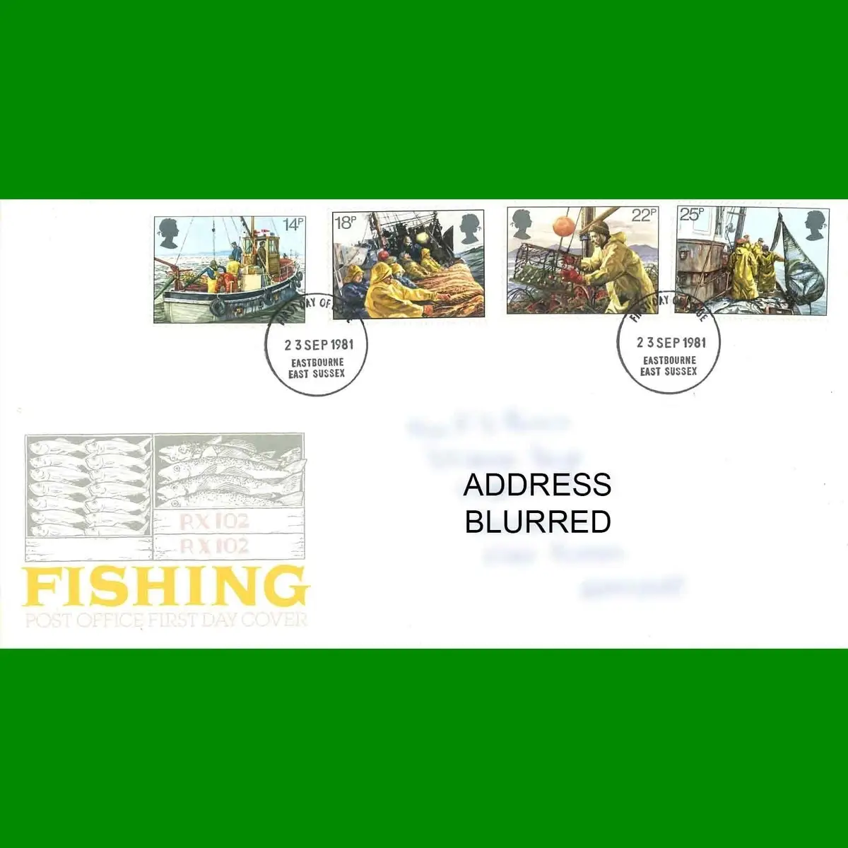 FDC Fishing Commemorative Stamps Post Office First Day Cover, 23.9.1981
