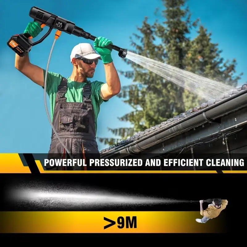Cordless High-Pressure Washer 45 Bar, 6-in-1 Nozzle, 5m Hose, Battery Included - image 6 | Free standard UK delivery included | Discount Quality Products