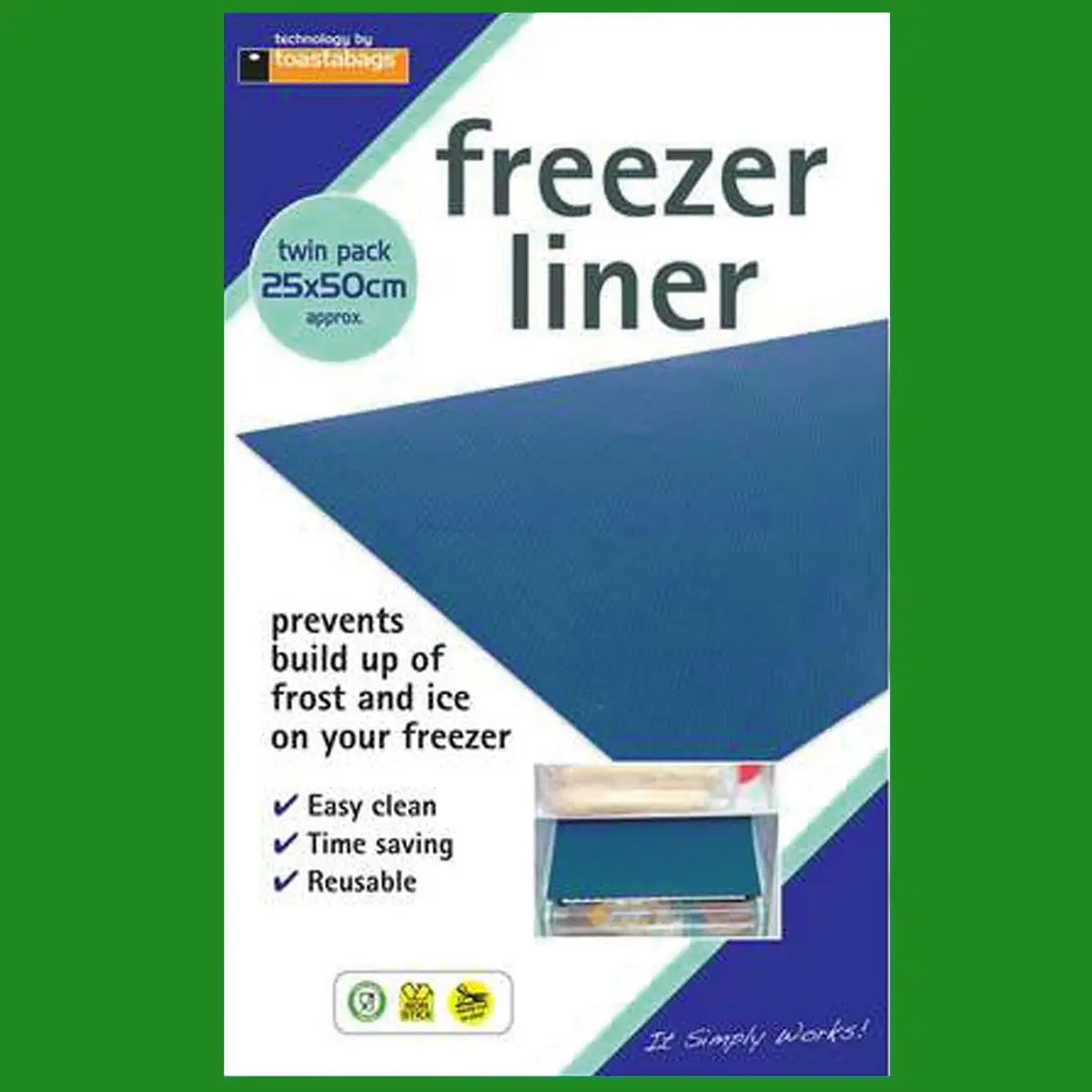 4x Fridge Freezer Liner Drawer Mat Anti Frost, Ice Build Up Blockage Preventer