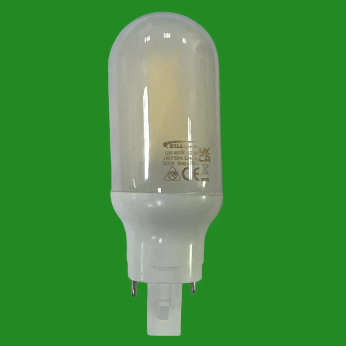12W (=26W) BELL LED G24D & GX24Q, 2 & 4 Pin, BL PL Light Bulb, 4000K Cool White - image 2 | Free standard UK delivery included | Discount Quality Products