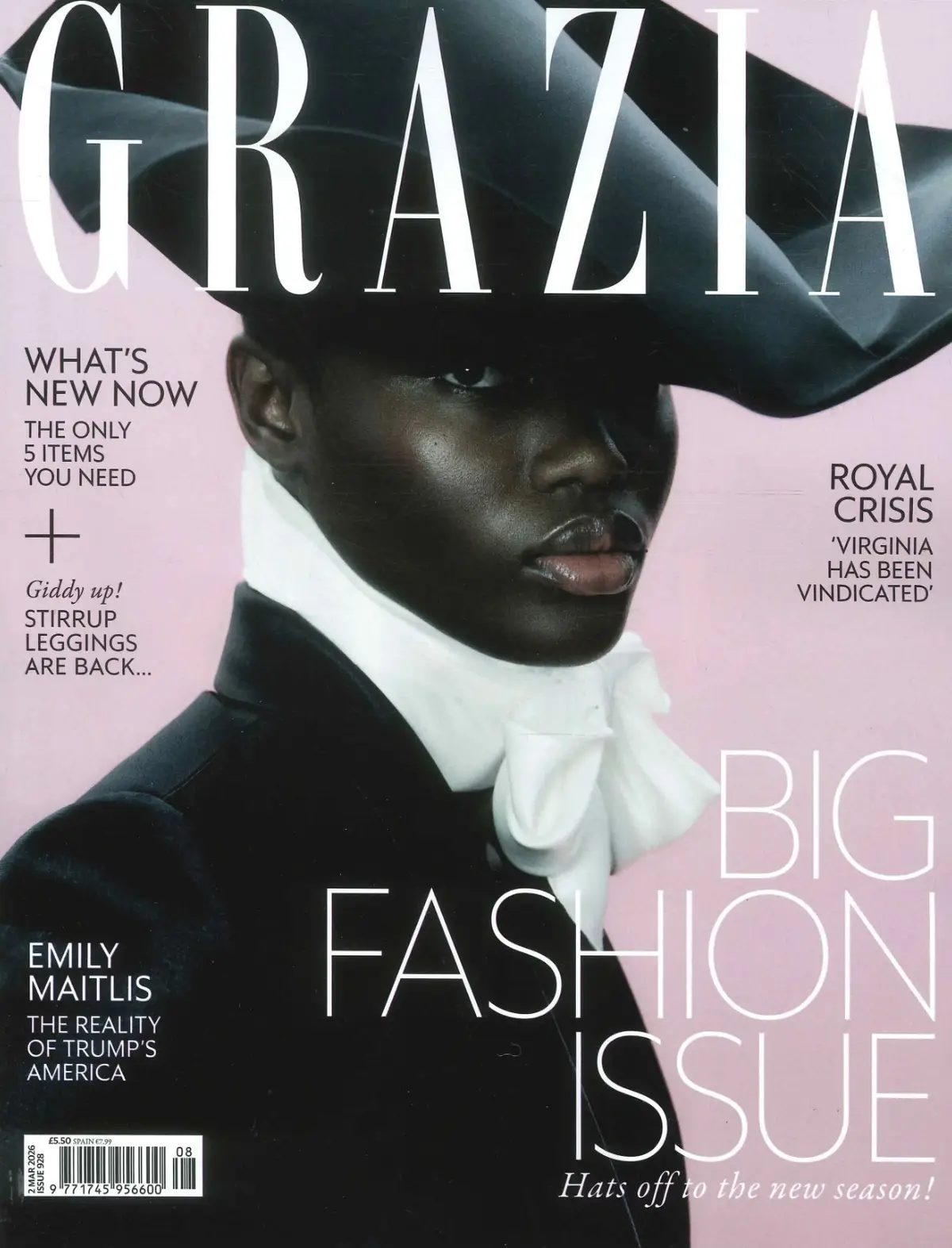 Grazia Magazine: Emily Maitlis on Trump's America, Claudia Schiffer, 2.3.26