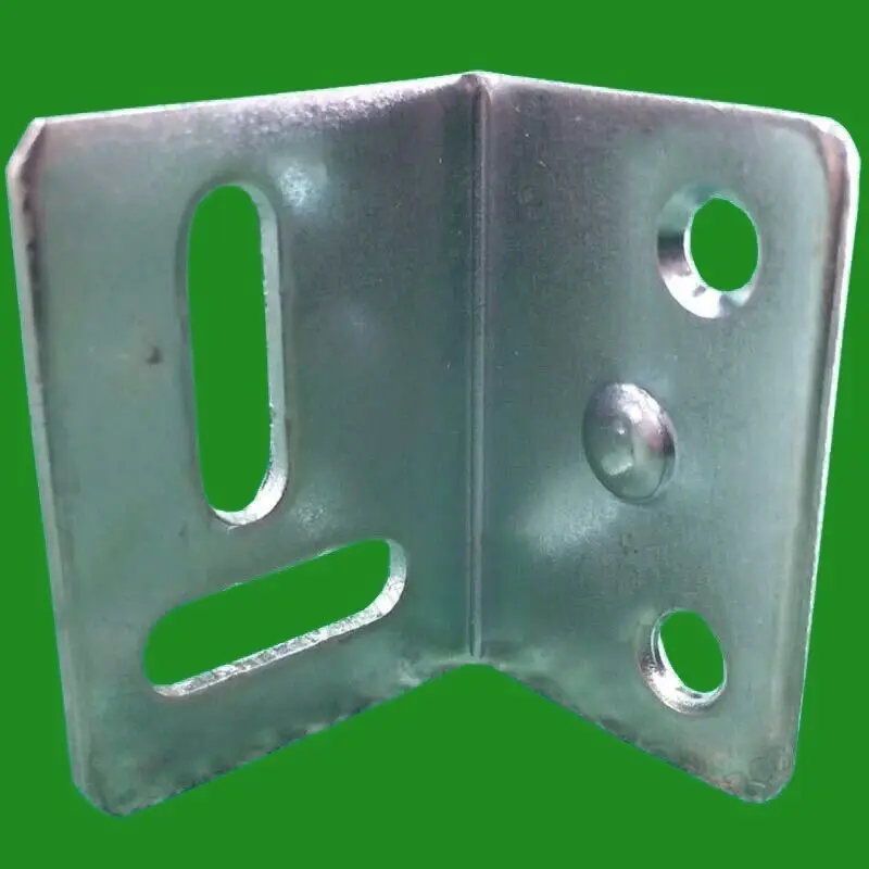 6x 38mm (1.5") Stretcher Plate Angle Brackets, Horizontal + Vertical Screw Slots