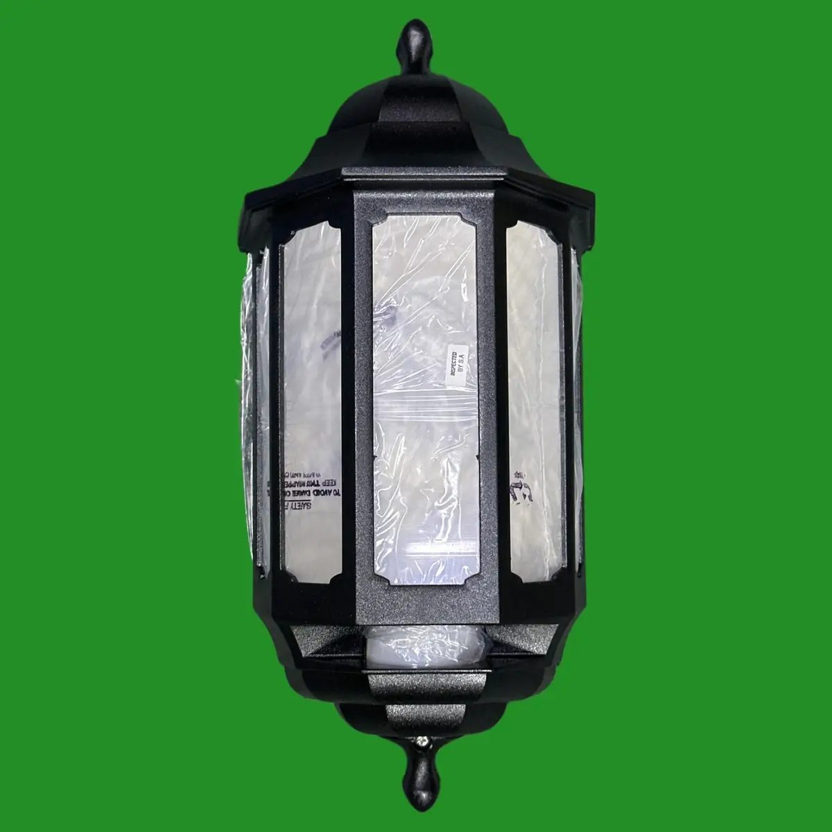 ASD 7.4W LED Black Half Lantern PIR Motion Sensor Wall Light HL/BK4LED600P 4000K - image 6 | Free standard UK delivery included | Discount Quality Products
