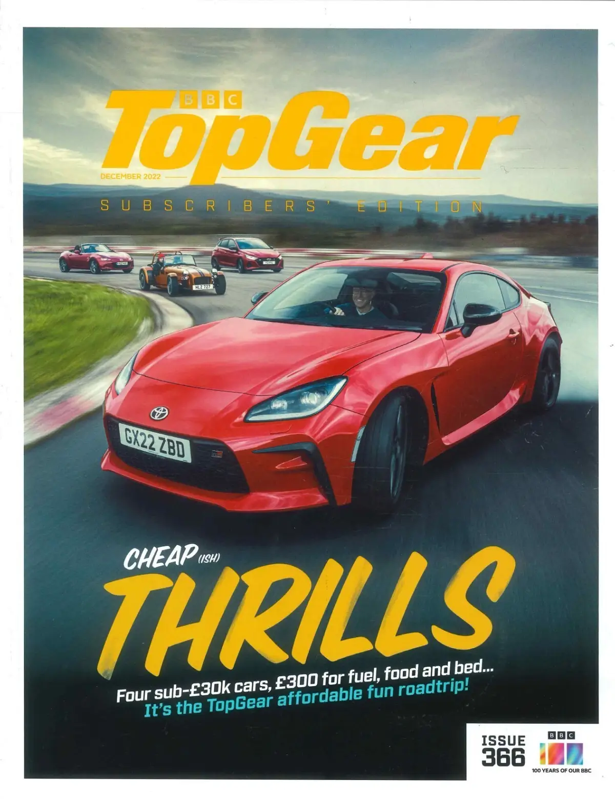 BBC Top Gear Magazine #366 (Subscribers Ed) Rolls-Royce Spectre, Lambo, Dec 2022