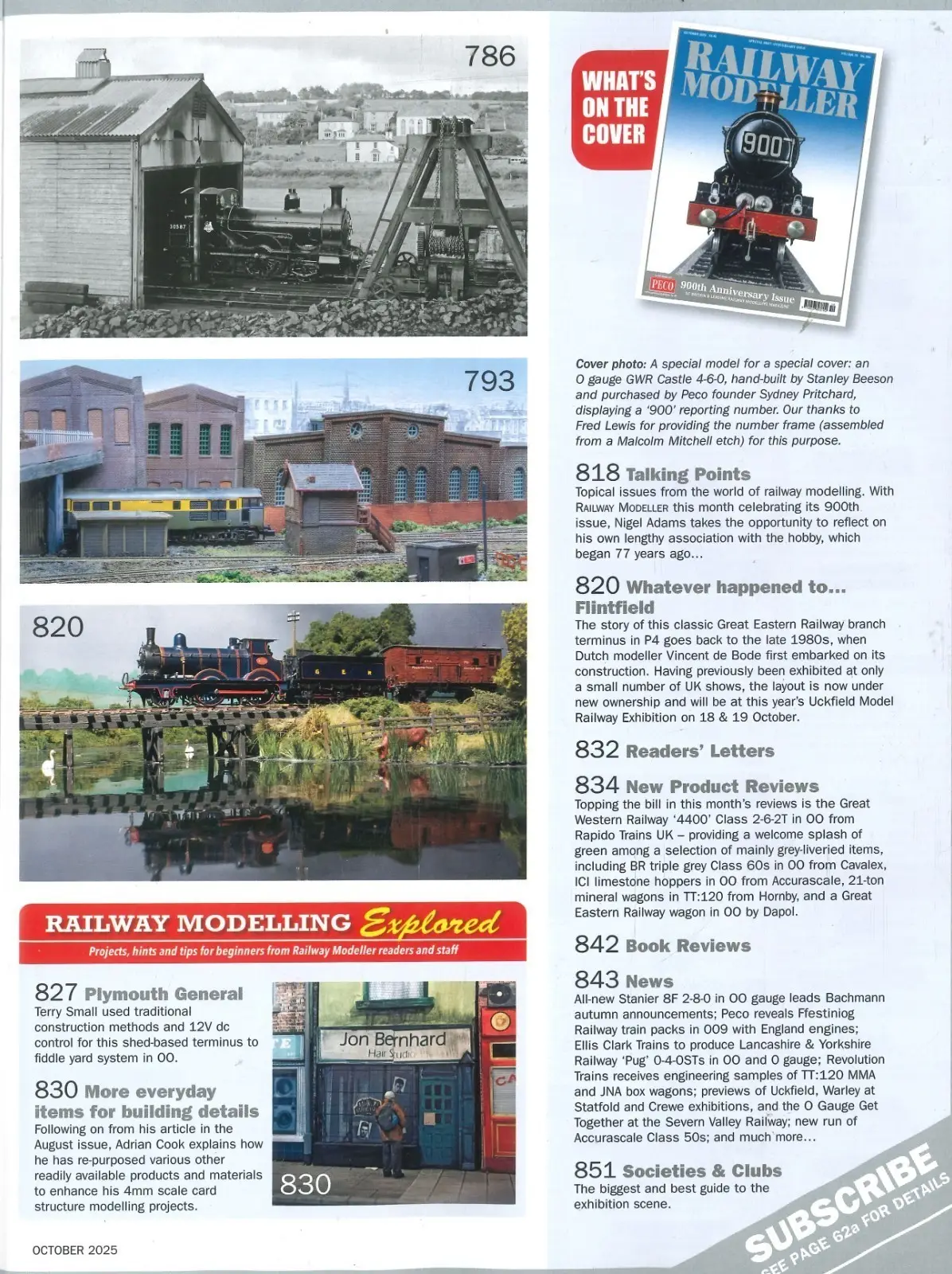 Railway Modeller Magazine 900th Anniversary Special, Train Model Hobby, Oct 2025 - image 3 | Free standard UK delivery included | Discount Quality Products