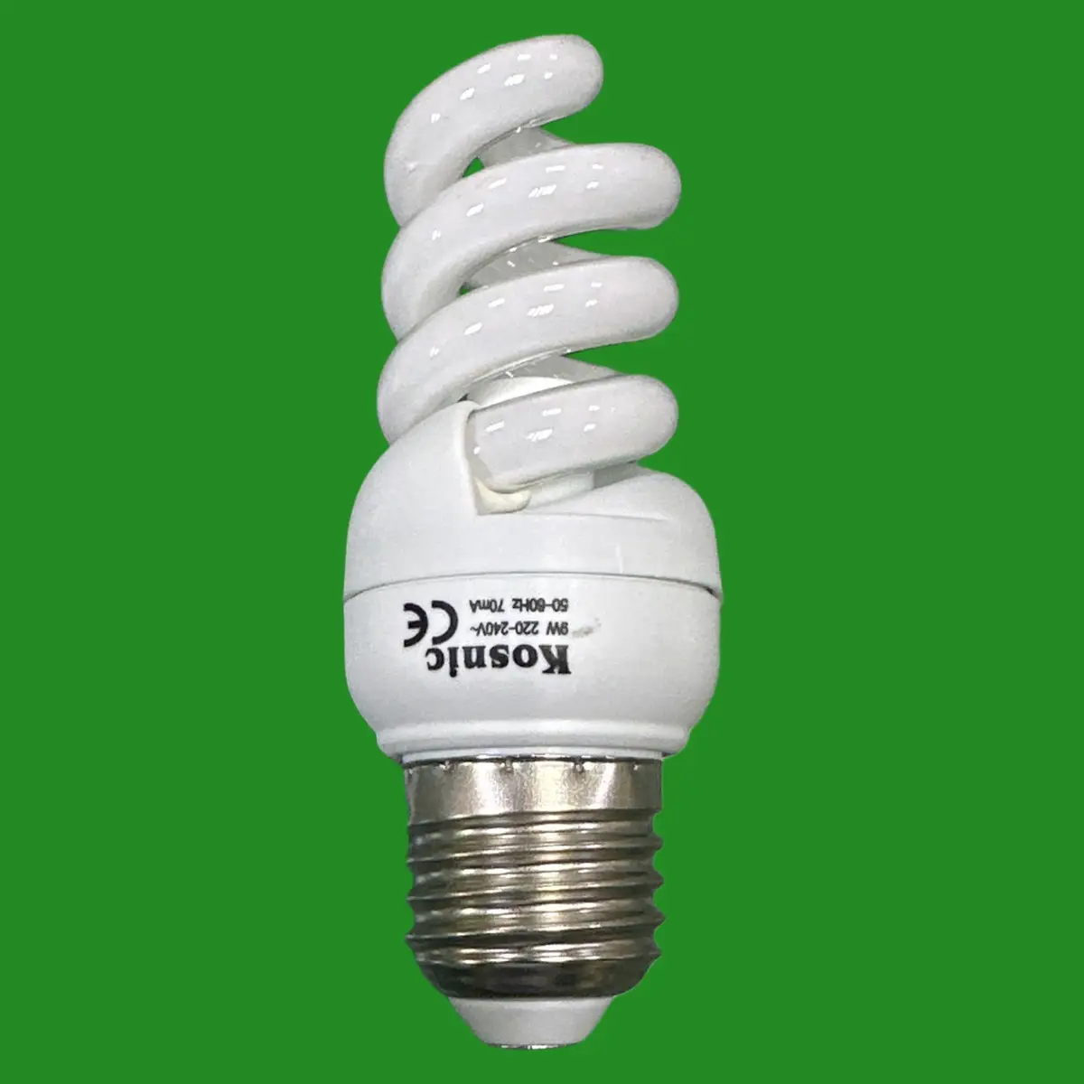 2x 9W =40W Kosnic CFL Mini Spiral Light Bulb Edison Screw ES E27 6500K Daylight - image 2 | Free standard UK delivery included | Discount Quality Products
