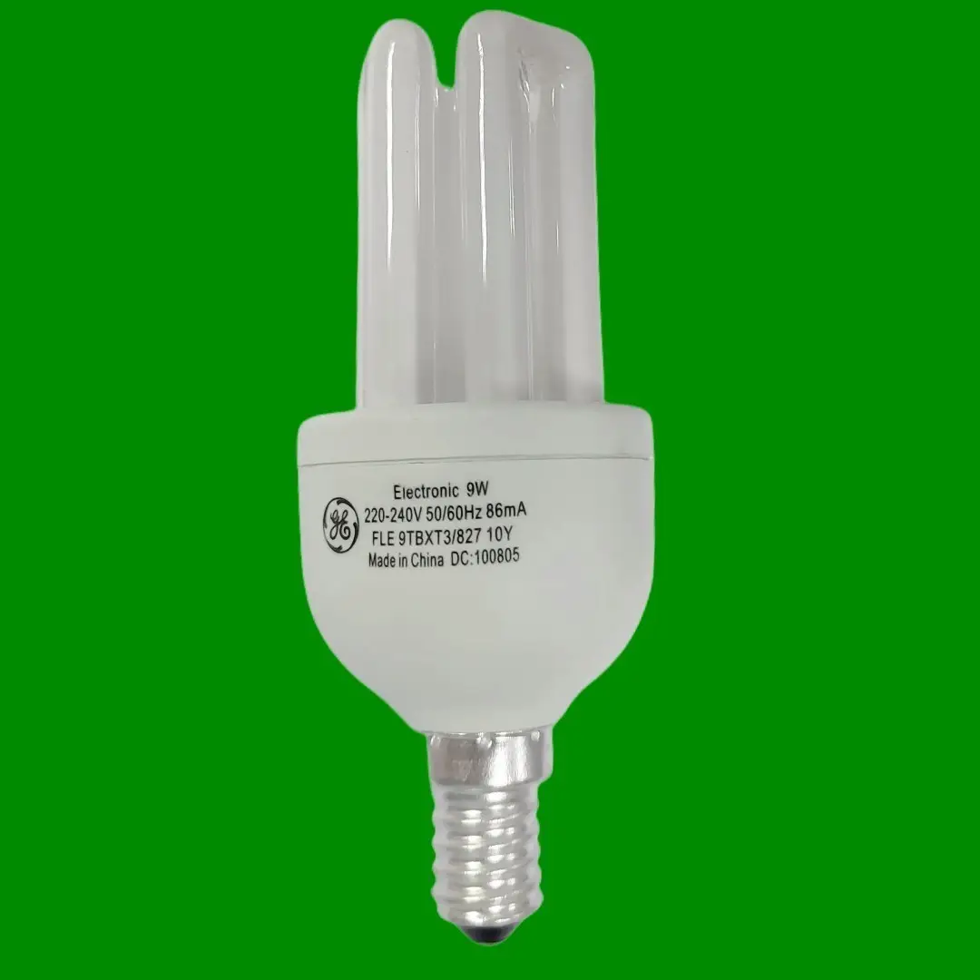1x 9W (=43W) GE Low Energy Power Saving CFL Stick Light Bulb SES E14 Small Screw - image 3 | Free standard UK delivery included | Discount Quality Products