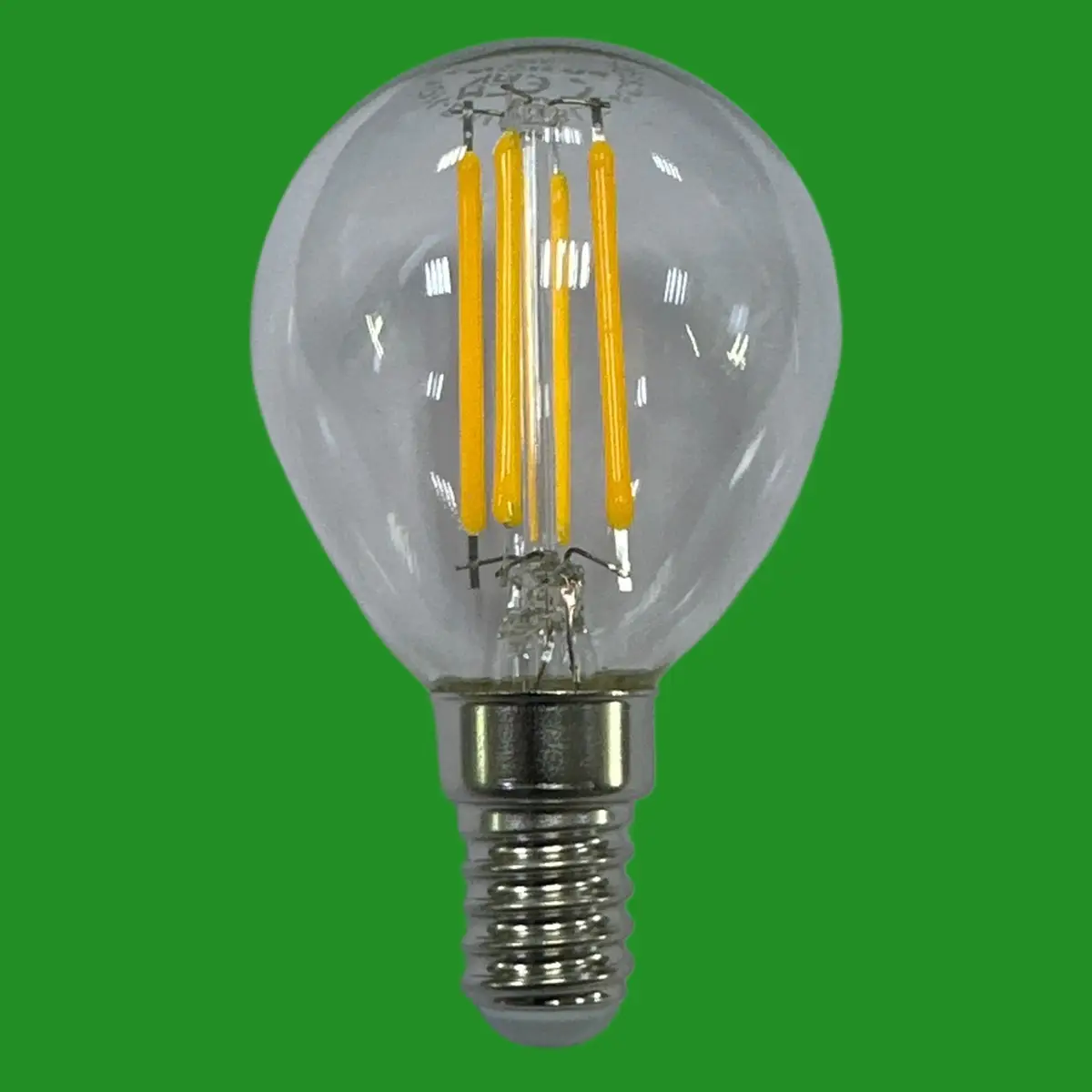 2x 4W (=40W) Fusino LED Filament Round Golf G45 Light Bulbs SES E14 Small Screw - image 3 | Free standard UK delivery included | Discount Quality Products