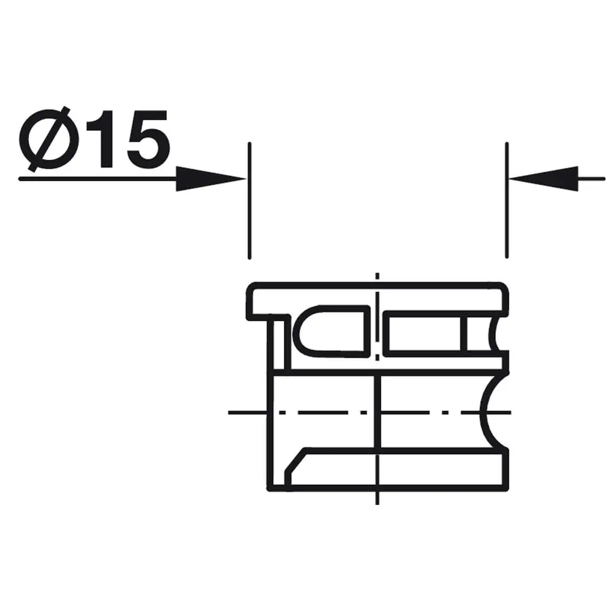 10x Minifix Ø15 Cam Locking Connector Housing for Flat-packed Furniture Fitting - image 4 | Free standard UK delivery included | Discount Quality Products