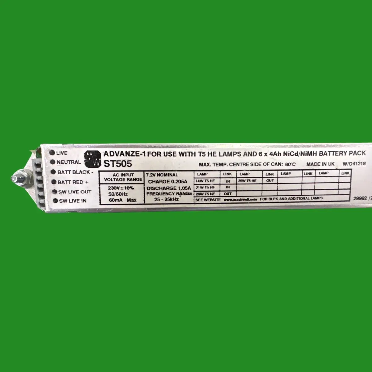 ADVANZE-1 ST505 Light Emergency Battery Inverter Control Module ELP 14W-35W T5 - image 3 | Free standard UK delivery included | Discount Quality Products