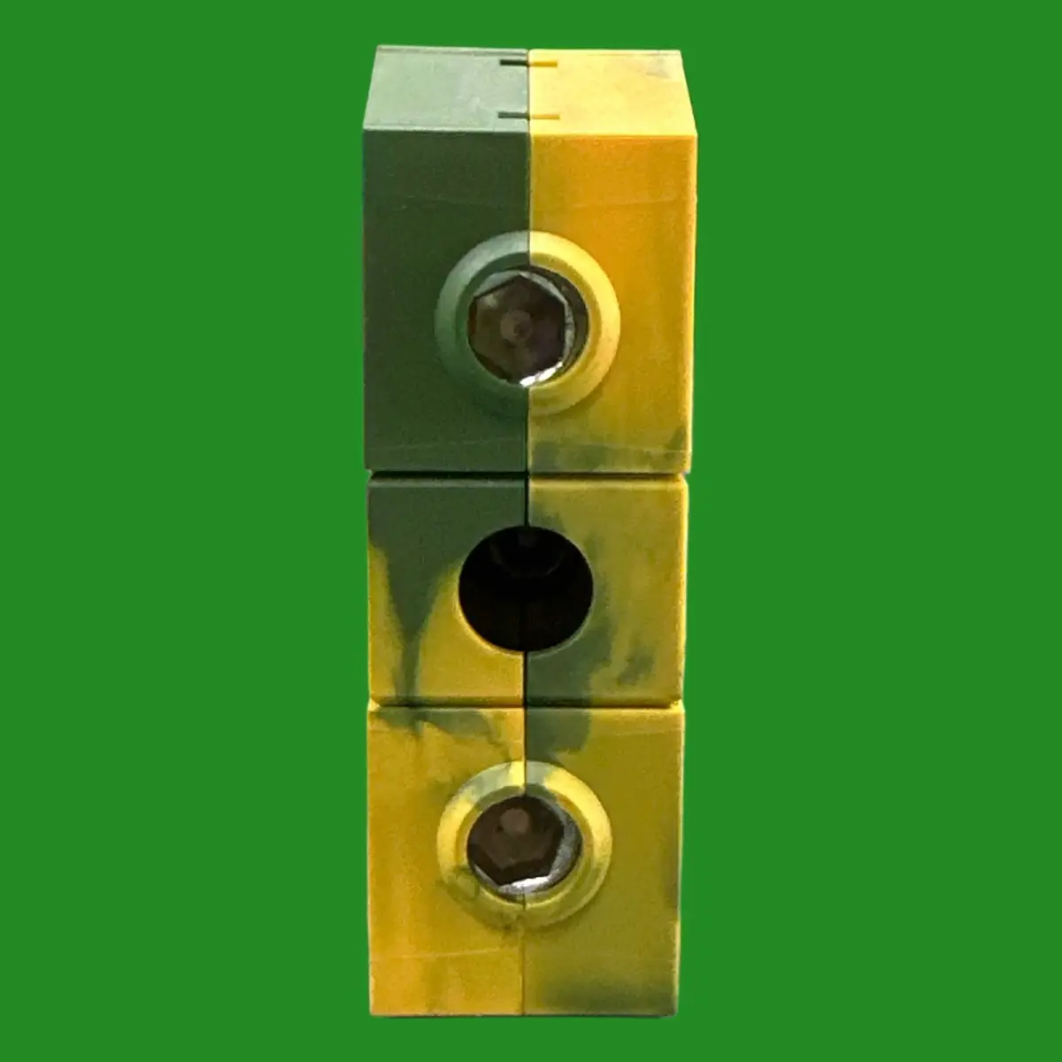 Entrelec DIN Rail Ground Terminal Block 1SNK522150R0000 Green Yellow 2 Positions - image 5 | Free standard UK delivery included | Discount Quality Products