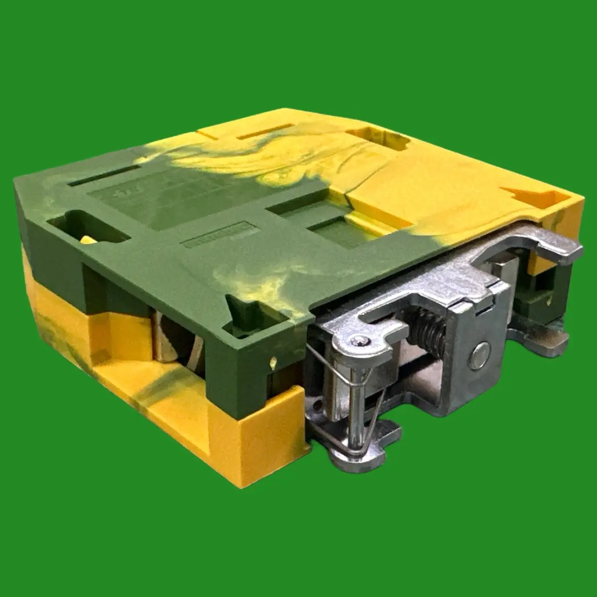 Entrelec DIN Rail Ground Terminal Block 1SNK522150R0000 Green Yellow 2 Positions - image 7 | Free standard UK delivery included | Discount Quality Products