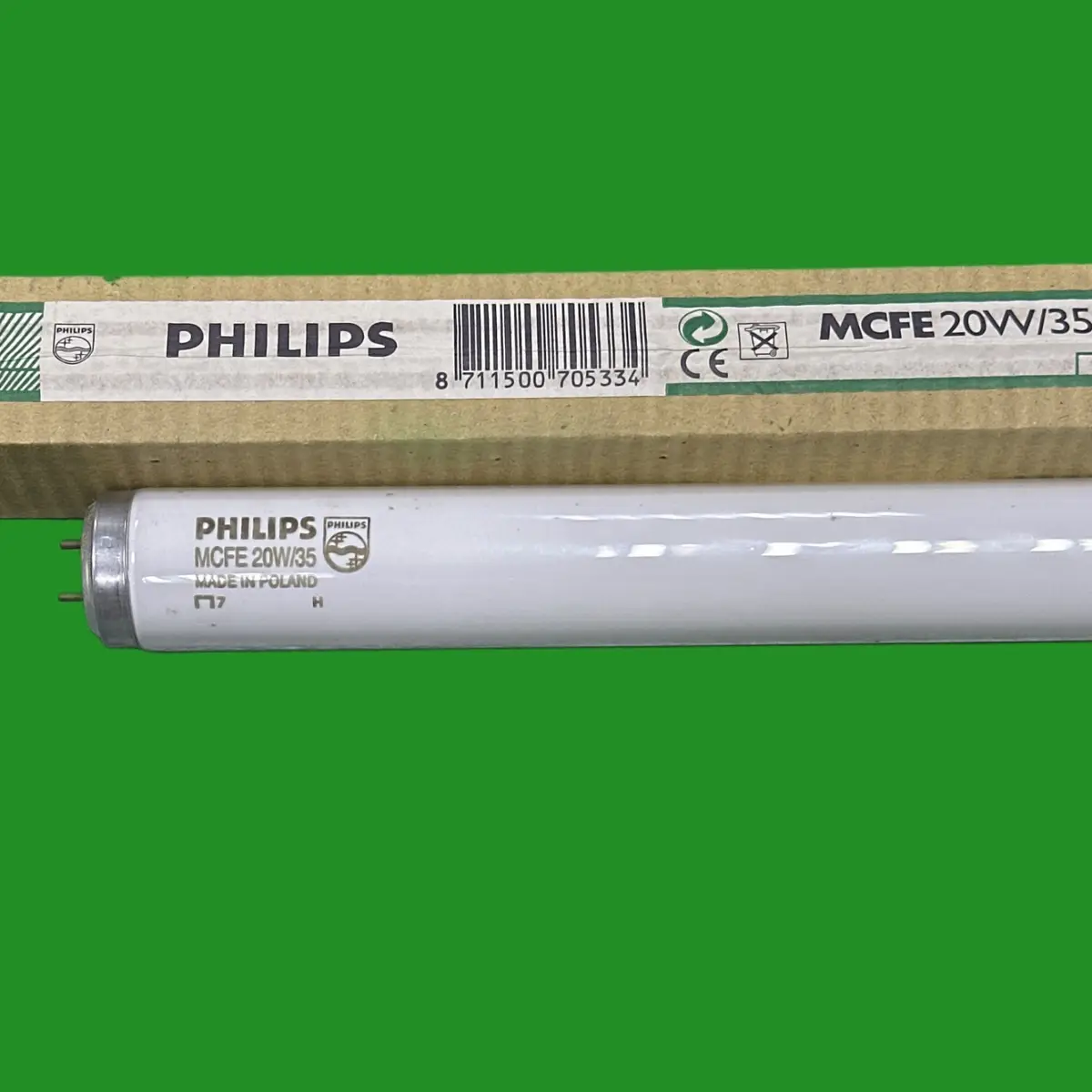1x 20W T12 Philips Fluorescent Tube Strip Light 3500K G13 590mm 605mm x 38mm 2ft - image 2 | Free standard UK delivery included | Discount Quality Products