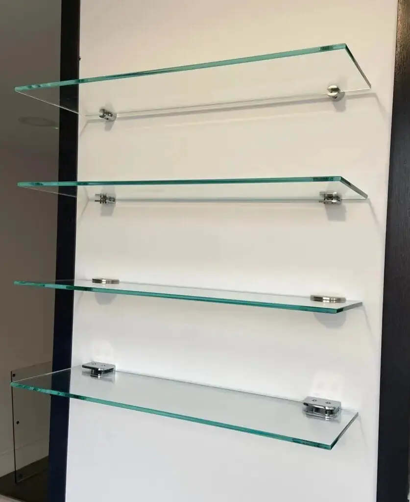 5x Clear Rectangular Toughened Glass Shelfs 970 x 410 x 6mm, Other Uses Possible - image 5 | Free standard UK delivery included | Discount Quality Products