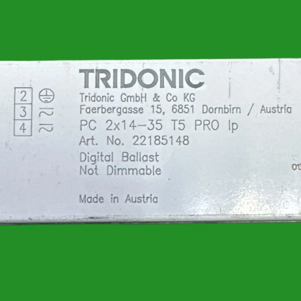 Tridonic 2x14-35 Electronic Ballast 2x 14W 21W 28W 35W T5 Fluorescent Tube Light - image 2 | Free standard UK delivery included | Discount Quality Products