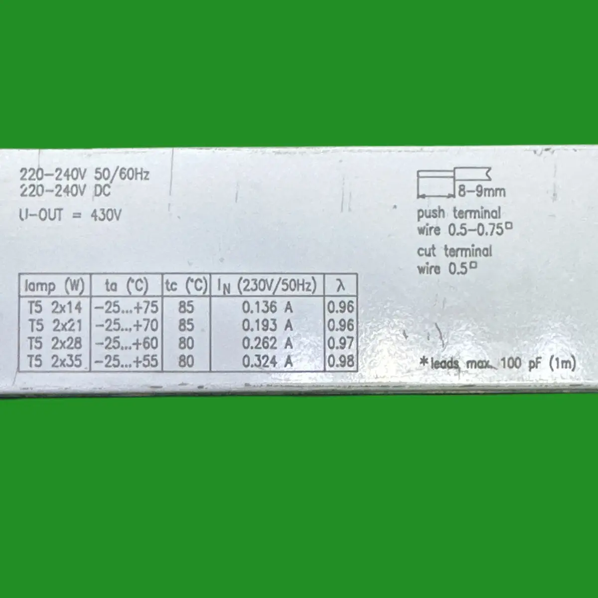 Tridonic 2x14-35 Electronic Ballast 2x 14W 21W 28W 35W T5 Fluorescent Tube Light - image 3 | Free standard UK delivery included | Discount Quality Products