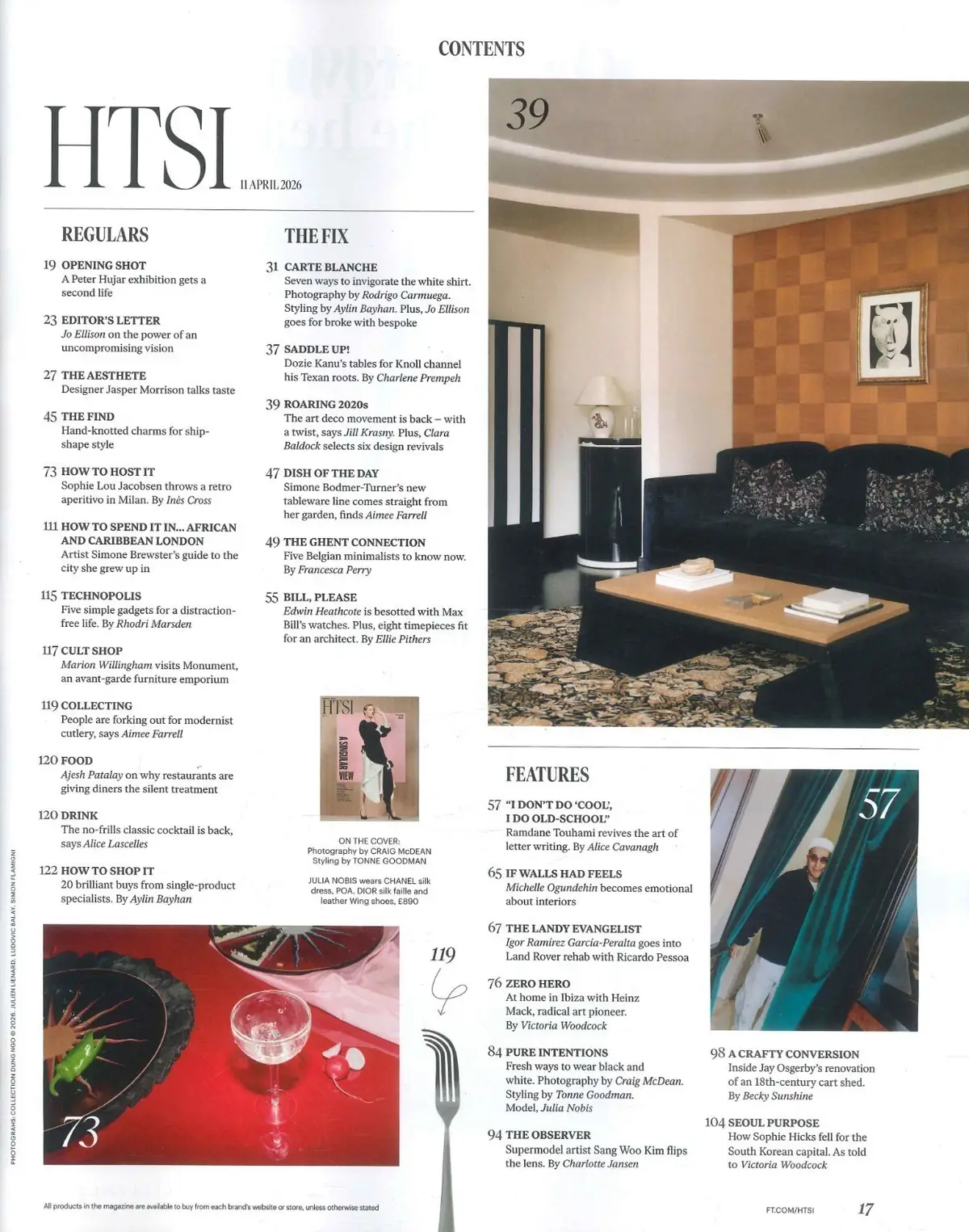 Financial Times HTSI Magazine: Spring Design Special, Julia Nobis, 11.4.26 - image 3 | Free standard UK delivery included | Discount Quality Products
