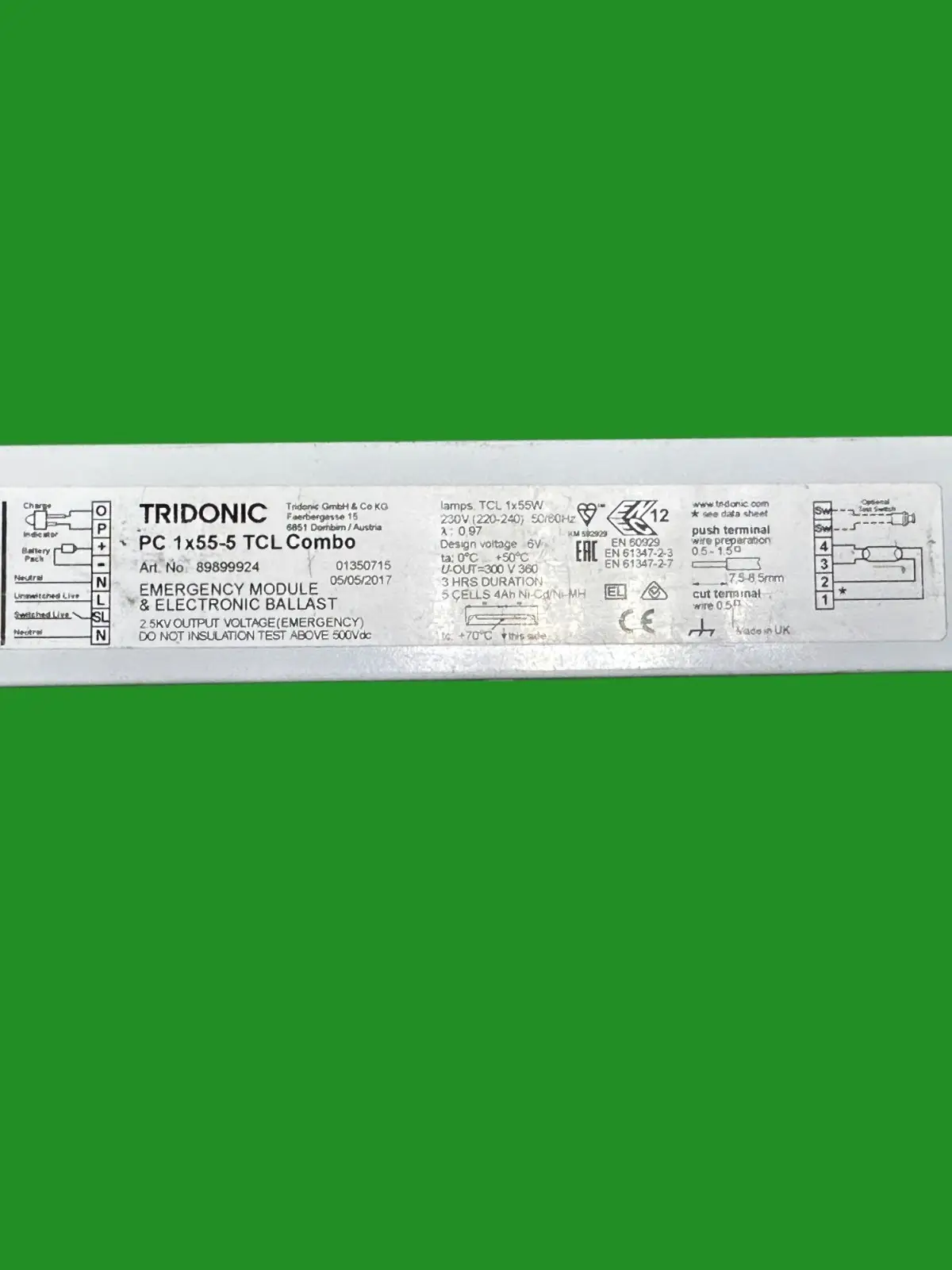 Tridonic 1x55-5 TCL Combo Emergency Ballast 55W Circular Fluorescent Tube Light - image 2 | Free standard UK delivery included | Discount Quality Products