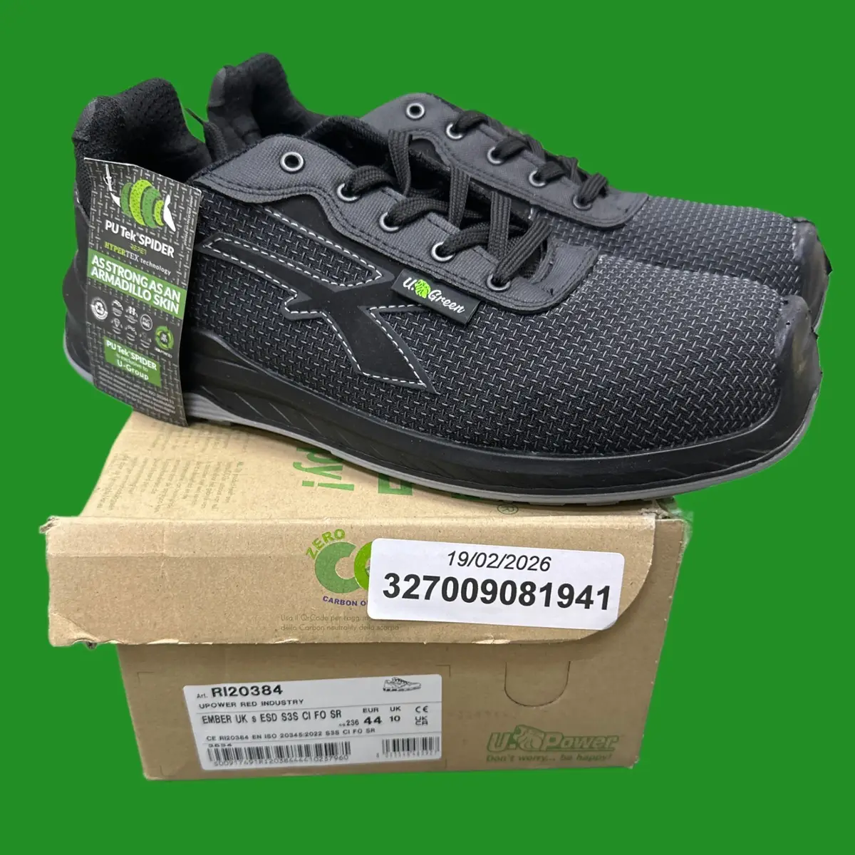 U-Power Ember S3 SR CI ESD Steel Toe Cap Safety Work Shoe Trainers UK 10 R120384 - image 2 | Free standard UK delivery included | Discount Quality Products