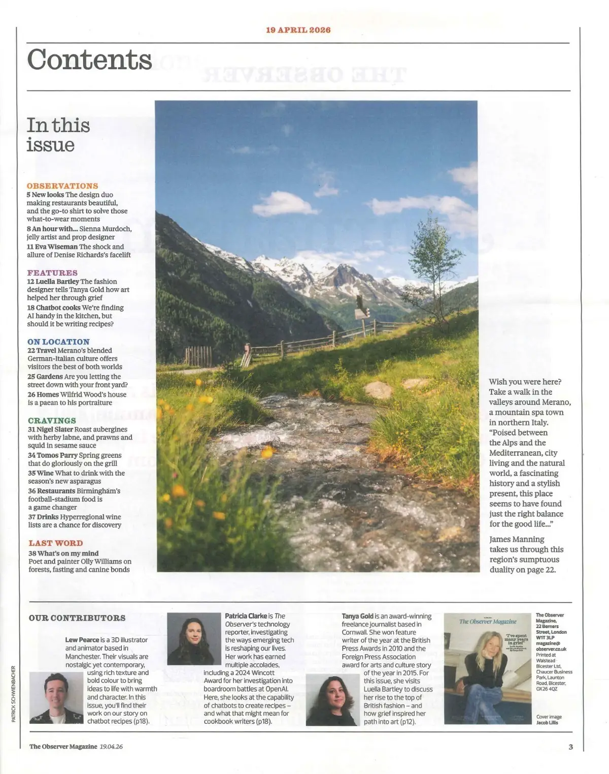 Observer Magazine: Luella Bartley, Olly Williams, Eva Wiseman, N. Slater 19.4.26 - image 3 | Free standard UK delivery included | Discount Quality Products