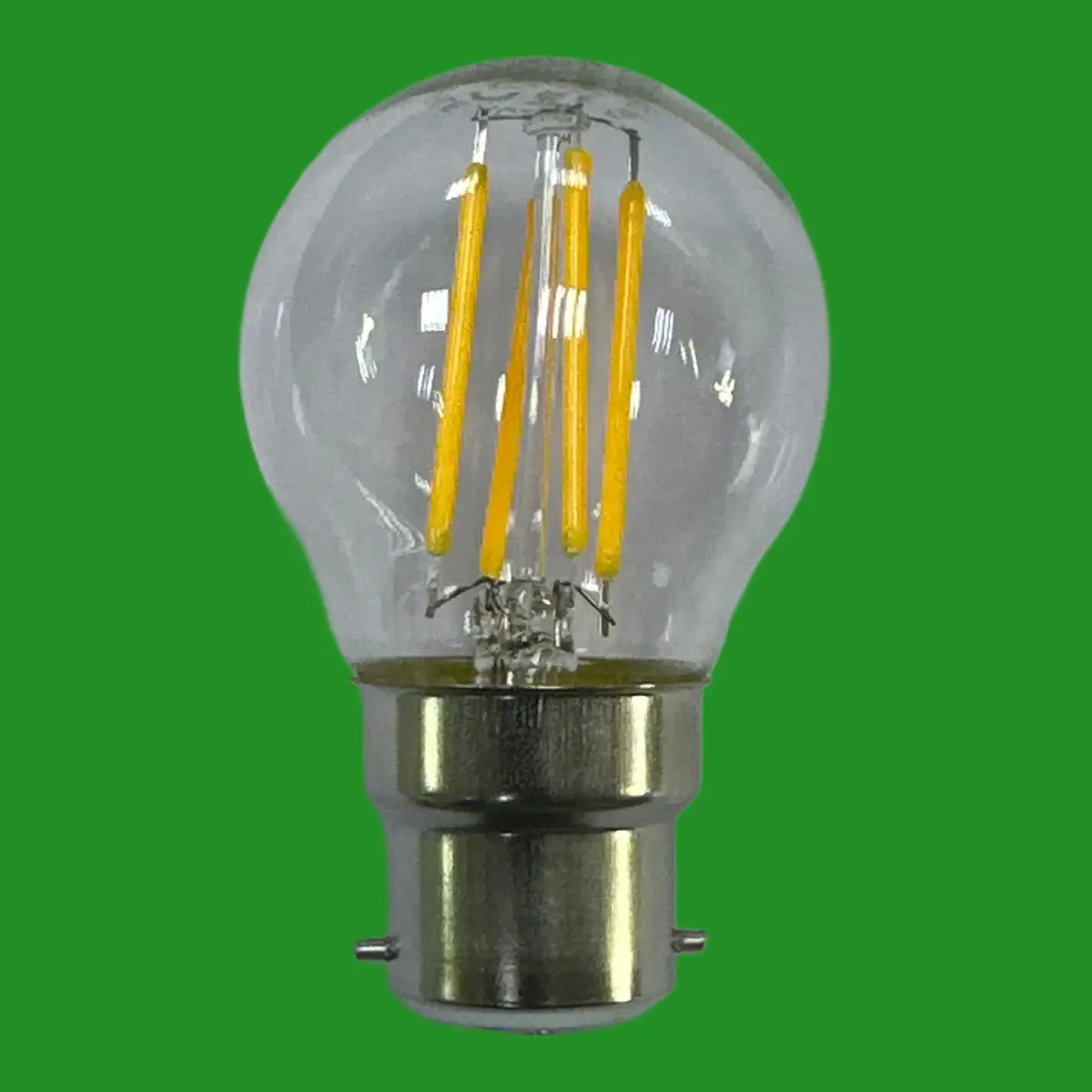 1x 4W (=40W) Fusion LED Filament Round Golf G45 Light Bulbs BC B22 Bayonet 2700K - image 3 | Free standard UK delivery included | Discount Quality Products