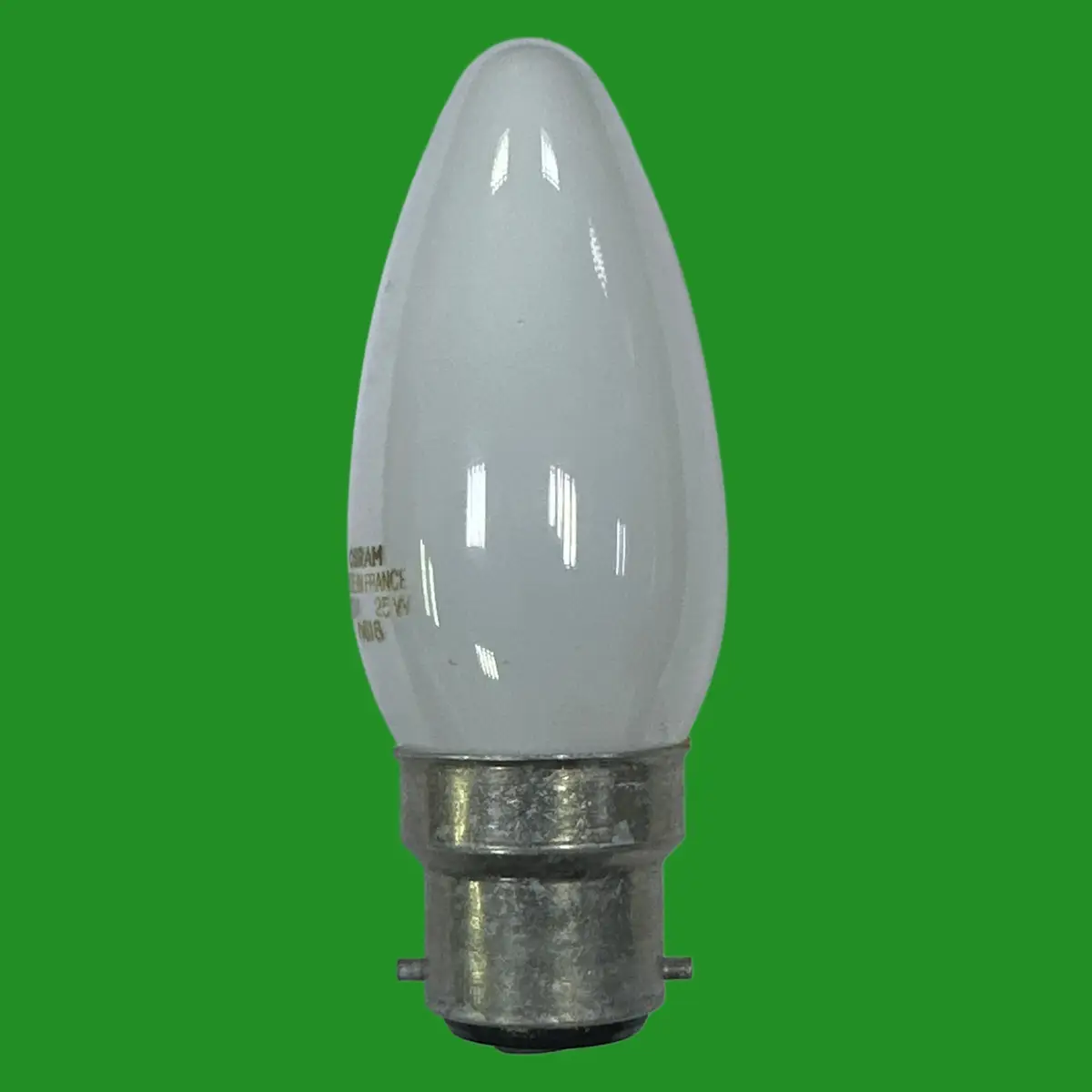 2x 25W OSRAM Frosted Candle Incandescent Filament Dimmable Light Bulbs BC B22 - image 3 | Free standard UK delivery included | Discount Quality Products