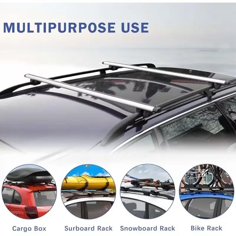 Universal 1.2m Roof Rack Aluminium Bars Lockable, For Nissan Navara, Car, Van - image 7 | Free standard UK delivery included | Discount Quality Products
