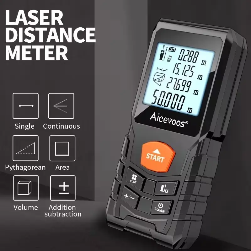 Digital Laser Distance Meter 50M High-Accuracy Laser Measure Tool, LCD Display - image 4 | Free standard UK delivery included | Discount Quality Products