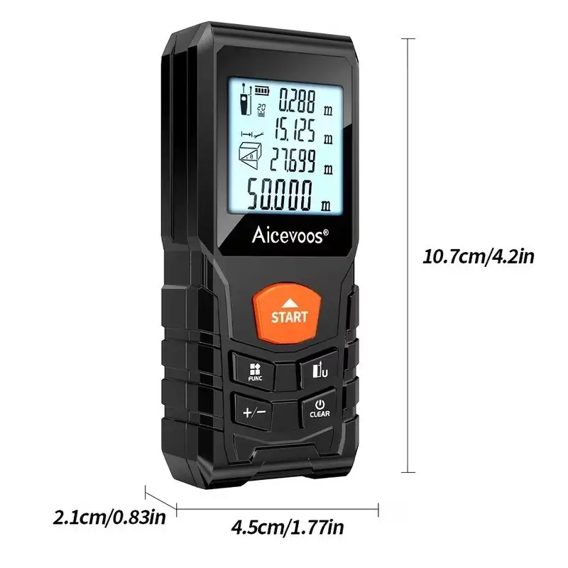 Digital Laser Distance Meter 50M High-Accuracy Laser Measure Tool, LCD Display - image 5 | Free standard UK delivery included | Discount Quality Products